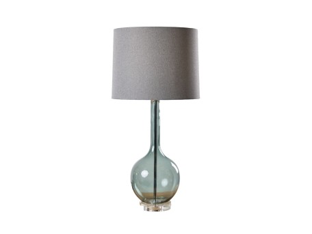 MAYVEN ΦΩΤΙΣΤΙΚΟ ΕΠΙΤΡΑΠΕΖΙΟ 36x36x71cm ΚΡΥΣΤΑΛΛΟ ΔΙΑΦΑΝΟ ΜΠΛΕ ΑΣΗΜΙ ΛΙΝΟ ΓΚΡΙ