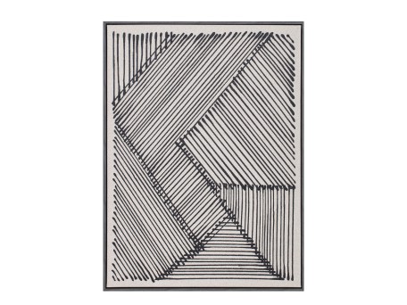 STAY TRUE ΠΙΝΑΚΑΣ ΔΙΑΚΟΣΜΗΣΗΣ 60x80x4cm ΔΕΡΜΑ ΛΕΥΚΟ ΜΑΥΡΟ ΞΥΛΟ ΜΑΥΡΟ