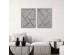 STAY TRUE ΠΙΝΑΚΑΣ ΔΙΑΚΟΣΜΗΣΗΣ 60x80x4cm ΔΕΡΜΑ ΛΕΥΚΟ ΜΑΥΡΟ ΞΥΛΟ ΜΑΥΡΟ