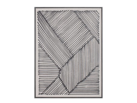 STAY TRUE ΠΙΝΑΚΑΣ ΔΙΑΚΟΣΜΗΣΗΣ 60x80x4cm ΔΕΡΜΑ ΛΕΥΚΟ ΜΑΥΡΟ ΞΥΛΟ ΜΑΥΡΟ