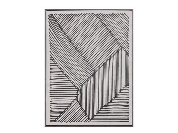 STAY TRUE ΠΙΝΑΚΑΣ ΔΙΑΚΟΣΜΗΣΗΣ 60x80x4cm ΔΕΡΜΑ ΛΕΥΚΟ ΜΑΥΡΟ ΞΥΛΟ ΜΑΥΡΟ