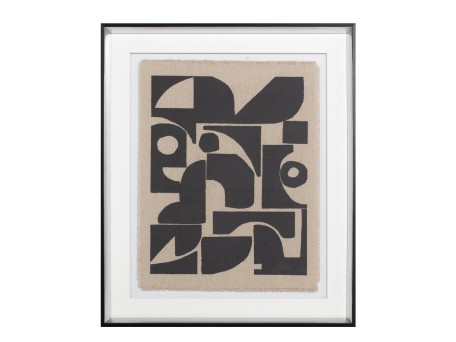 DO MORE ΠΙΝΑΚΑΣ ΔΙΑΚΟΣΜΗΣΗΣ 50x60x4cm ΓΥΑΛΙ ΛΕΥΚΟ ΜΑΥΡΟ ΞΥΛΟ ΜΑΥΡΟ