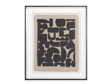 DO MORE ΠΙΝΑΚΑΣ ΔΙΑΚΟΣΜΗΣΗΣ 50x60x4cm ΓΥΑΛΙ ΛΕΥΚΟ ΜΑΥΡΟ ΞΥΛΟ ΜΑΥΡΟ