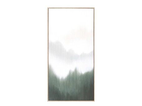 LOST IN NATURE ΠΙΝΑΚΑΣ ΔΙΑΚΟΣΜΗΣΗΣ 45x90x5cm ΚΑΜΒΑΣ ΛΕΥΚΟ ΠΡΑΣΙΝΟ ΞΥΛΟ ΦΥΣΙΚΟ