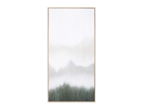 LOST IN NATURE ΠΙΝΑΚΑΣ ΔΙΑΚΟΣΜΗΣΗΣ 45x90x5cm ΚΑΜΒΑΣ ΛΕΥΚΟ ΠΡΑΣΙΝΟ ΞΥΛΟ ΦΥΣΙΚΟ