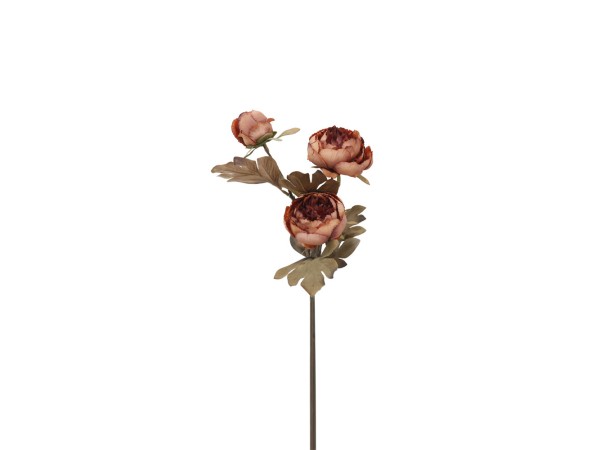 PEONY ΛΟΥΛΟΥΔΙ ΤΕΧΝΗΤΟ 65cm ΥΦΑΣΜΑ ΣΟΜΟΝ ΜΠΟΡΝΤΩ ΠΡΑΣΙΝΟ PVC