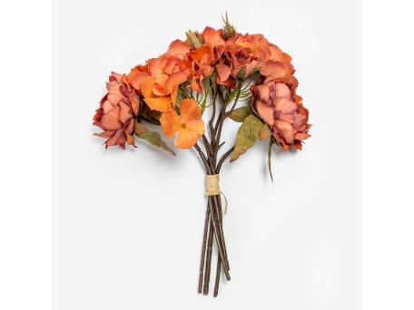 PEONY ΛΟΥΛΟΥΔΙ ΤΕΧΝΗΤΟ ΜΠΟΥΚΕΤΟ 30cm ΥΦΑΣΜΑ ΣΟΜΟΝ ΜΠΟΡΝΤΩ ΠΡΑΣΙΝΟ PVC