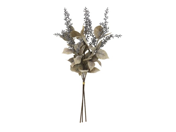 SOPHORAE ΛΟΥΛΟΥΔΙ ΤΕΧΝΗΤΟ ΜΠΟΥΚΕΤΟ 65cm ΥΦΑΣΜΑ ΓΚΡΙ ΜΠΕΖ ΠΡΑΣΙΝΟ PVC