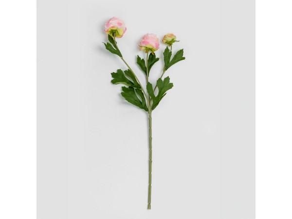 RANUNCULUS ΛΟΥΛΟΥΔΙ ΤΕΧΝΗΤΟ 42cm POLYESTER ΣΟΜΟΝ ΠΡΑΣΙΝΟ