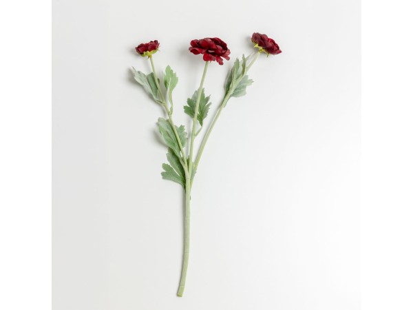 RANUNCULUS ΛΟΥΛΟΥΔΙ ΤΕΧΝΗΤΟ 51cm POLYESTER ΜΠΟΡΝΤΩ ΠΡΑΣΙΝΟ