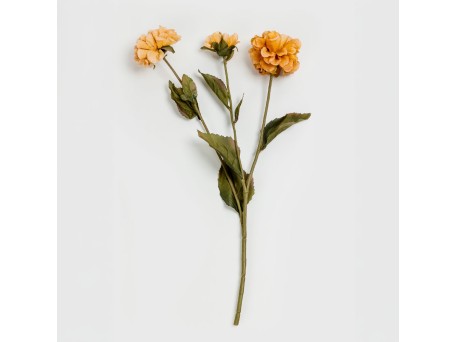 ZINNIA ΛΟΥΛΟΥΔΙ ΤΕΧΝΗΤΟ 52cm POLYESTER ΠΟΡΤΟΚΑΛΙ ΠΡΑΣΙΝΟ