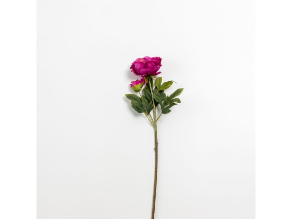 KATE PEONY ΛΟΥΛΟΥΔΙ ΤΕΧΝΗΤΟ 67cm POLYESTER ΦΟΥΞΙΑ ΠΡΑΣΙΝΟ