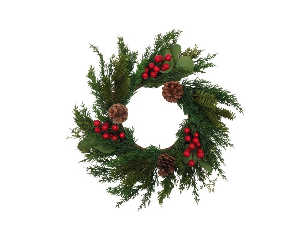 RED BERRY 45 ΧΡΙΣΤΟΥΓΕΝΝΙΑΤΙΚΟ ΣΤΕΦΑΝΙ ΜΕ ΓΚΙ 45x45cm POLYFOAM ΠΡΑΣΙΝΟ ΚΟΚΚΙΝΟ PVC RED BERRY 45 ΧΡΙΣΤΟΥΓΕΝΝΙΑΤΙΚΟ ΣΤΕΦΑΝΙ ΜΕ ΓΚΙ 45x45cm POLYFOAM ΠΡΑΣΙΝΟ ΚΟΚΚΙΝΟ PVC