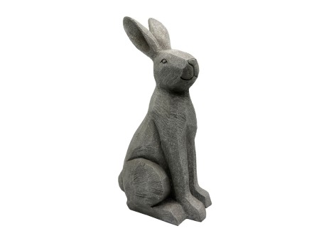 ROGER ΔΙΑΚΟΣΜΗΤΙΚΟ ΛΑΓΟΣ 21x16x40cm POLYRESIN ΓΚΡΙ