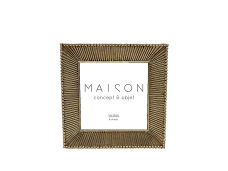 RODERICK ΚΟΡΝΙΖΑ 14x2x14cm POLYRESIN ΧΡΥΣΟ ΓΥΑΛΙ