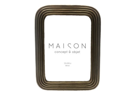 ABEL ΚΟΡΝΙΖΑ 20x2x24cm POLYRESIN ΧΡΥΣΟ ΓΥΑΛΙ