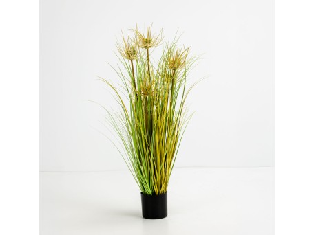 SUNNY FLOWER ΦΥΤΟ ΤΕΧΝΗΤΟ ΣΕ ΓΛΑΣΤΡΑ 70cm PVC ΠΡΑΣΙΝΟ
