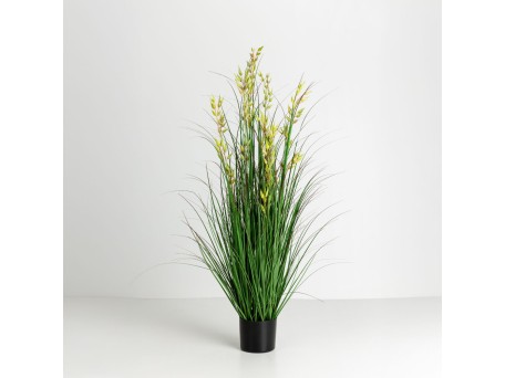 OAT GRASS ΦΥΤΟ ΤΕΧΝΗΤΟ ΣΕ ΓΛΑΣΤΡΑ 120cm PVC ΠΡΑΣΙΝΟ