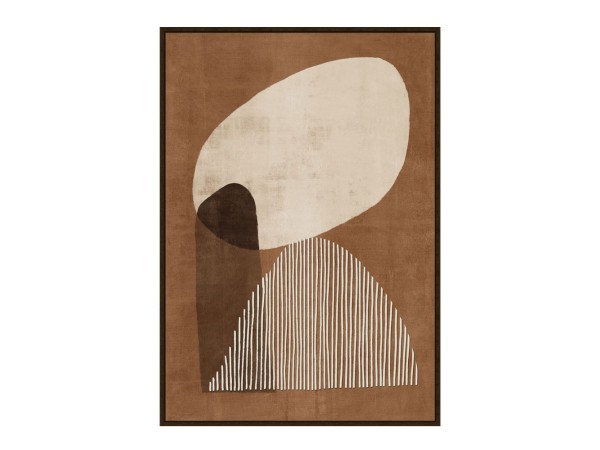 CONVEX ΠΙΝΑΚΑΣ ΔΙΑΚΟΣΜΗΣΗΣ 60x90x4cm ΚΑΜΒΑΣ TERRACOTTA ΜΠΕΖ MDF ΚΑΦΕ