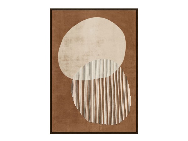 CONVEX ΠΙΝΑΚΑΣ ΔΙΑΚΟΣΜΗΣΗΣ 60x90x4cm ΚΑΜΒΑΣ TERRACOTTA ΜΠΕΖ MDF ΚΑΦΕ