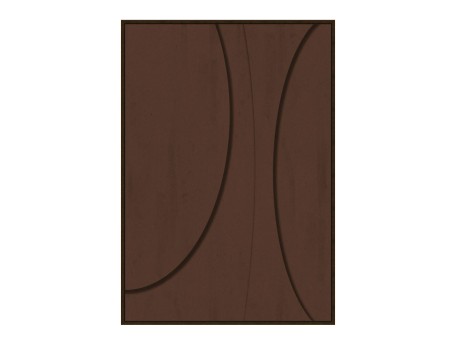 CARNELIAN ΠΙΝΑΚΑΣ ΔΙΑΚΟΣΜΗΣΗΣ 80x120x4cm ΚΑΜΒΑΣ ΚΑΦΕ PVC ΦΥΛΛΟ ΚΑΦΕ