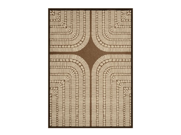 NEW AGE ΠΙΝΑΚΑΣ ΔΙΑΚΟΣΜΗΣΗΣ 80x120x4cm ΚΑΜΒΑΣ ΜΠΕΖ ΚΑΦΕ ΞΥΛΟ ΚΑΦΕ