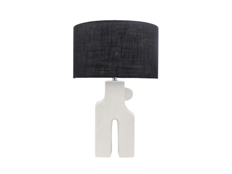 KOEN ΦΩΤΙΣΤΙΚΟ ΕΠΙΤΡΑΠΕΖΙΟ 54cm ΚΕΡΑΜΙΚΟ ΛΕΥΚΟ ΛΙΝΟ ΜΑΥΡΟ