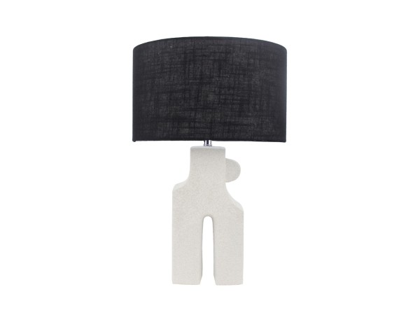 KOEN ΦΩΤΙΣΤΙΚΟ ΕΠΙΤΡΑΠΕΖΙΟ 54cm ΚΕΡΑΜΙΚΟ ΛΕΥΚΟ ΛΙΝΟ ΜΑΥΡΟ