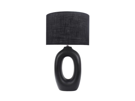 GALEB ΦΩΤΙΣΤΙΚΟ ΕΠΙΤΡΑΠΕΖΙΟ 62cm ΚΕΡΑΜΙΚΟ ΜΑΥΡΟ ΛΙΝΟ ΜΑΥΡΟ