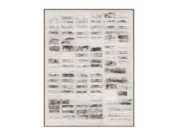 ELYSIAN ΠΙΝΑΚΑΣ ΔΙΑΚΟΣΜΗΣΗΣ 90x120x5cm ΚΑΜΒΑΣ ΛΕΥΚΟ ΜΠΕΖ ΚΑΦΕ ΓΚΡΙ ΞΥΛΟ ΦΥΣΙΚΟ