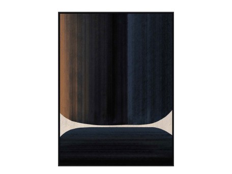 RECONNECT ΠΙΝΑΚΑΣ ΔΙΑΚΟΣΜΗΣΗΣ 90x120x4cm ΚΑΜΒΑΣ ΠΟΛΥΧΡΩΜΟ MDF ΜΑΥΡΟ