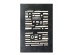 IMPRINT DARK ΠΙΝΑΚΑΣ ΔΙΑΚΟΣΜΗΣΗΣ 80x120x4cm ΚΑΜΒΑΣ ΜΑΥΡΟ ΛΕΥΚΟ MDF