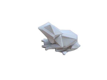 FROG A ΔΙΑΚΟΣΜΗΤΙΚΟ ΒΑΤΡΑΧΟΣ 25x16x14cm POLYRESIN ΛΕΥΚΟ