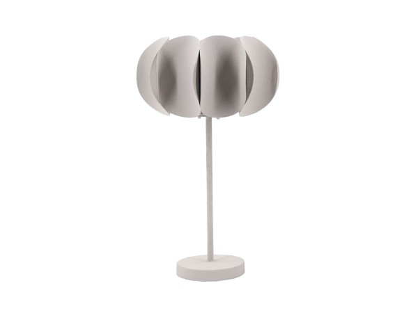 FULVIA ΦΩΤΙΣΤΙΚΟ ΕΠΙΤΡΑΠΕΖΙΟ 37x37x62cm ΜΕΤΑΛΛΟ ΛΕΥΚΟ