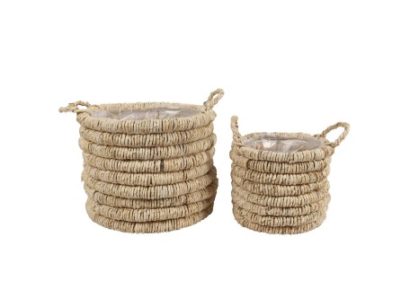 THEROS ΚΑΛΑΘΙ 35x35x27cm SEAGRASS ΦΥΣΙΚΟ