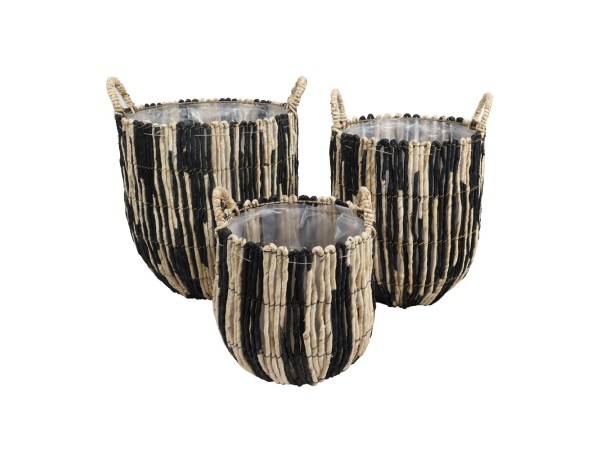 THEROS ΚΑΛΑΘΙ SET 3ΤΜΧ 38x38x40cm ΦΥΛΛΑ ΚΑΛΑΜΠΟΚΙΟΥ ΦΥΣΙΚΟ ΜΑΥΡΟ THEROS ΚΑΛΑΘΙ SET 3ΤΜΧ 38x38x40cm ΦΥΛΛΑ ΚΑΛΑΜΠΟΚΙΟΥ ΦΥΣΙΚΟ ΜΑΥΡΟ