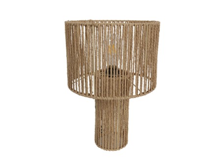 THASOS ΦΩΤΙΣΤΙΚΟ ΕΠΙΤΡΑΠΕΖΙΟ 36x36x51cm PAPER ROPE ΦΥΣΙΚΟ ΣΙΔΕΡΟ