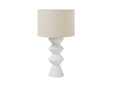 PIERCE ΦΩΤΙΣΤΙΚΟ ΕΠΙΤΡΑΠΕΖΙΟ 33x33x62cm FIBERCLAY ΛΕΥΚΟ ΛΙΝΟ ΜΠΕΖ