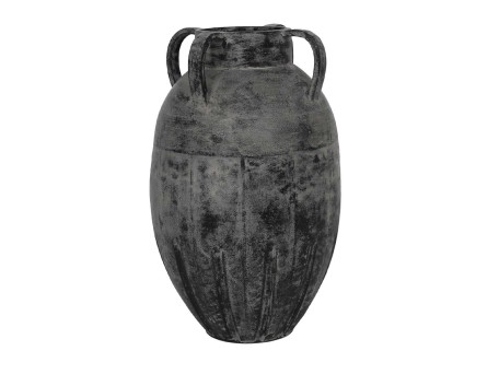 LAVA ΒΑΖΟ 30x30x50cm ΜΕΤΑΛΛΟ ΜΑΥΡΟ ΓΚΡΙ