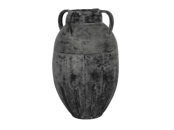 LAVA ΒΑΖΟ 30x30x50cm ΜΕΤΑΛΛΟ ΜΑΥΡΟ ΓΚΡΙ