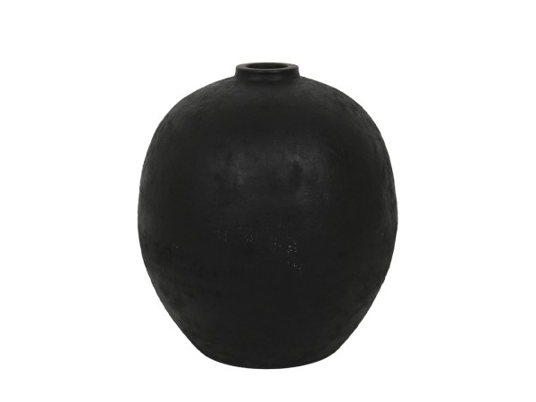 KRAKATOA ΒΑΖΟ 35x35x40cm MgO ΜΑΥΡΟ