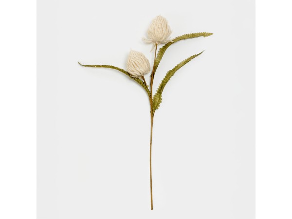 AROMA DELIGHTS ΛΟΥΛΟΥΔΙ ΤΕΧΝΗΤΟ 70cm FOAM ΚΡΕΜ ΠΡΑΣΙΝΟ PVC