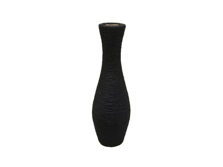 NUBIA ΒΑΖΟ 20x20x62cm ΞΥΛΟ ΕΛΑΤΟΥ ΜΑΥΡΟ