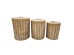 ITHAKI ΚΑΛΑΘΙ ΜΕ ΚΑΠΑΚΙ SET 3ΤΜΧ 51x51x61cm ΞΥΛΟ ΕΛΑΤΟΥ WHITE WASHED ΦΥΣΙΚΟ ΔΕΡΜΑ