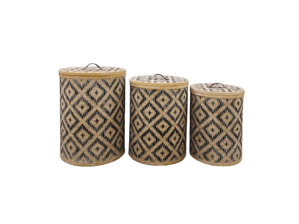 NUBIA ΚΑΛΑΘΙ ΜΕ ΚΑΠΑΚΙ SET 3ΤΜΧ 47x47x62cm BAMBOO ΦΥΣΙΚΟ ΜΑΥΡΟ ΔΕΡΜΑ NUBIA ΚΑΛΑΘΙ ΜΕ ΚΑΠΑΚΙ SET 3ΤΜΧ 47x47x62cm BAMBOO ΦΥΣΙΚΟ ΜΑΥΡΟ ΔΕΡΜΑ