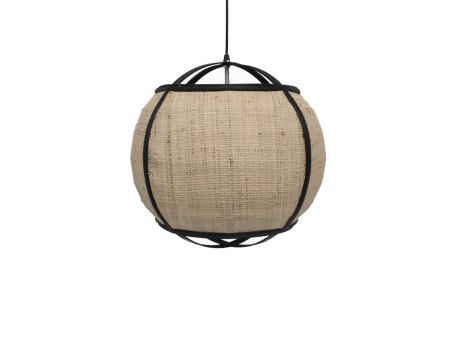 NUBIA ΦΩΤΙΣΤΙΚΟ ΟΡΟΦΗΣ 42x42x39cm ΣΧΟΙΝΙ ΦΥΣΙΚΟ ΜΑΥΡΟ BAMBOO