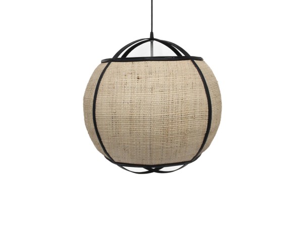 NUBIA ΦΩΤΙΣΤΙΚΟ ΟΡΟΦΗΣ 52x52x50cm ΣΧΟΙΝΙ ΦΥΣΙΚΟ ΜΑΥΡΟ BAMBOO