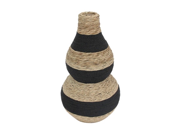 NUBIA ΒΑΖΟ 35x35x61cm ΣΧΟΙΝΙ ΦΥΣΙΚΟ ΜΑΥΡΟ PLYWOOD