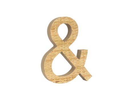KAMIRA ΔΙΑΚΟΣΜΗΤΙΚΟ 17x3x20cm MDF ΦΥΣΙΚΟ RATTAN