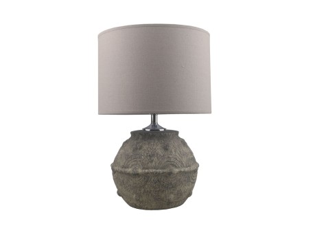 FESTOS ΦΩΤΙΣΤΙΚΟ ΕΠΙΤΡΑΠΕΖΙΟ 26x26x50cm ΚΕΡΑΜΙΚΟ ΓΚΡΙ ΚΑΦΕ ΛΙΝΟ ΜΠΕΖ